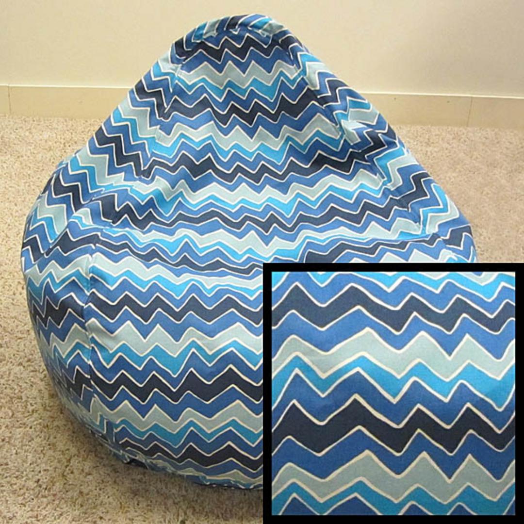 Chevron bean bag chair clearance